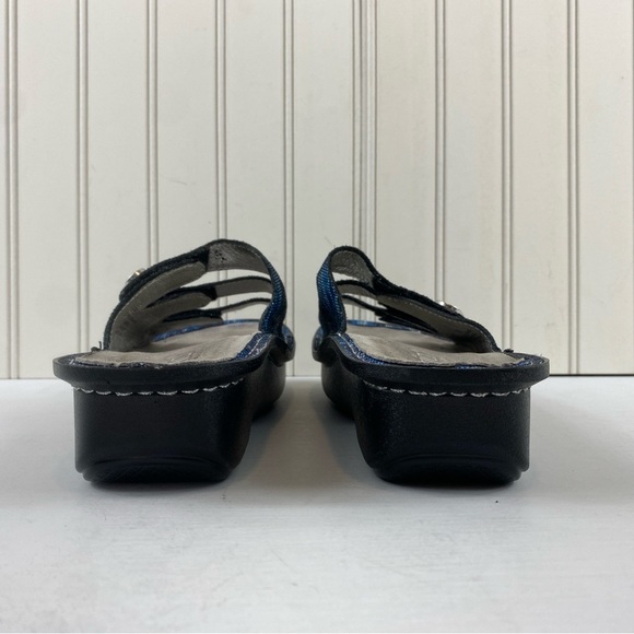 Alegria by PG Lite Fiona Fio-140 Blue Triple Strap Slide Sandals Sz 37 7/7.5‎ - Picture 4 of 12